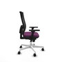 PIQUERAS Y CRESPO Silla de oficina Horna, Mecanismo Sincro, Morado/Negro