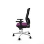 PIQUERAS Y CRESPO Silla de oficina Horna, Mecanismo Sincro, Morado/Negro