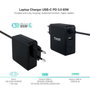 Tooq TQLC-USBC65PD Cargador de Portátil 65W USB-C Negro