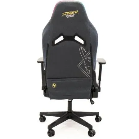 Woxter Silla Gaming Stinger Station Elite GM26-068 LED RGB, Ergonómica, Reposabrazos 2D, Dorada y Plata