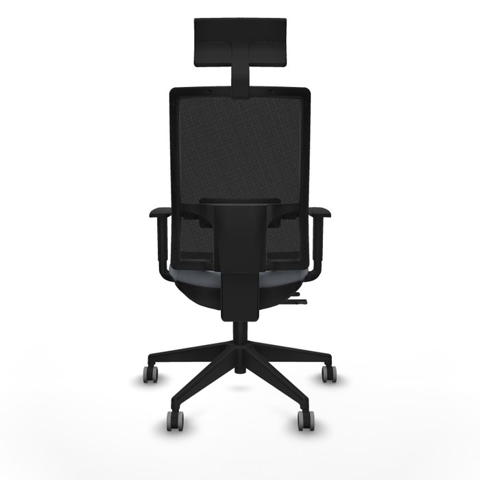 PIQUERAS Y CRESPO Silla de oficina Horna Gris y Negro con mecanismo Sincro/Traslack