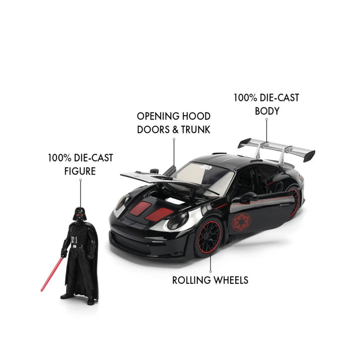 Jada Toys Star Wars Darth Vader Porsche 911 1:24