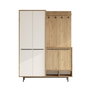 Hanah Home OS1-SW Recibidor Roble y Blanco 147.4x195.6x35.5cm Organizador Entrada