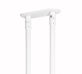 B-tech System 2 Soporte Twin Pole Heavy Duty para Proyectores, Blanco