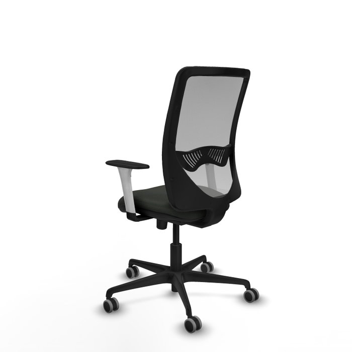 PIQUERAS Y CRESPO Silla de oficina Zulema con Mecanismo Sincro, Tela Negra y Malla Gris PIQUERAS Y CRESPO Silla de oficina Zulema con Mecanismo Sincro, Tela Negra y Malla Gris