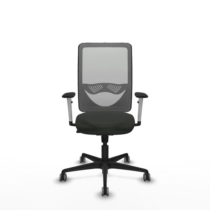 PIQUERAS Y CRESPO Silla de oficina Zulema con Mecanismo Sincro, Tela Negra y Malla Gris PIQUERAS Y CRESPO Silla de oficina Zulema con Mecanismo Sincro, Tela Negra y Malla Gris
