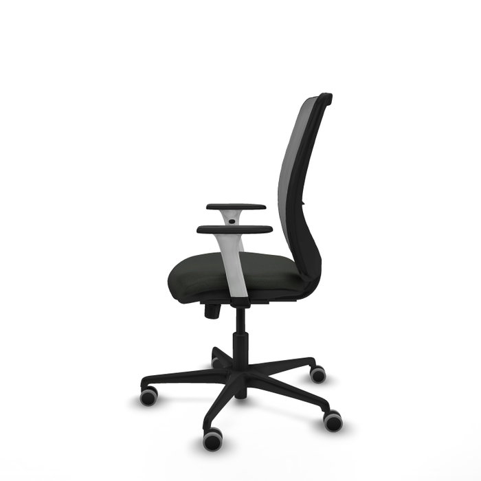 PIQUERAS Y CRESPO Silla de oficina Zulema con Mecanismo Sincro, Tela Negra y Malla Gris PIQUERAS Y CRESPO Silla de oficina Zulema con Mecanismo Sincro, Tela Negra y Malla Gris