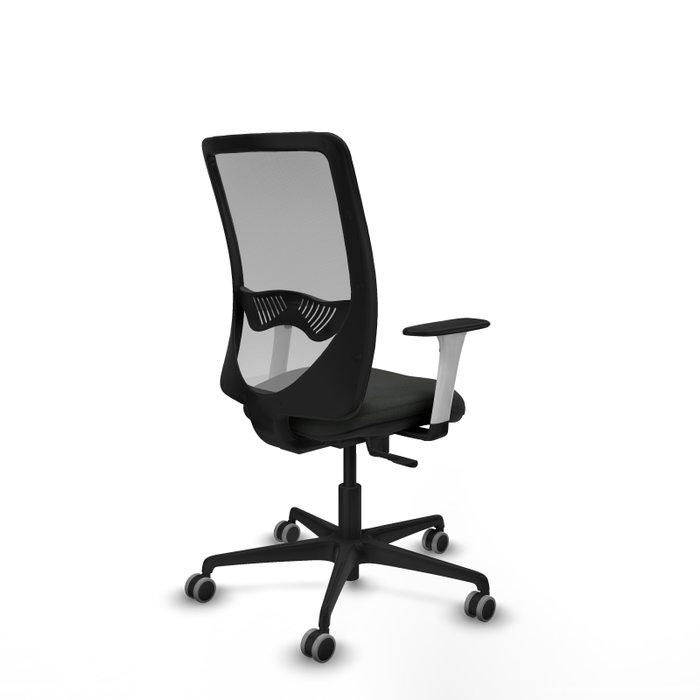 PIQUERAS Y CRESPO Silla de oficina Zulema con Mecanismo Sincro, Tela Negra y Malla Gris PIQUERAS Y CRESPO Silla de oficina Zulema con Mecanismo Sincro, Tela Negra y Malla Gris