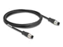 DeLOCK Cable M12 codificado D 4 pin macho a macho PVC 2 m