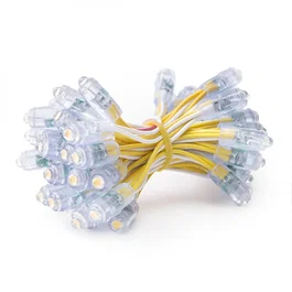 Epistar Pixel LED 0.1W 2Lm 9Mm 5V Amarillo Cadena 50 Unidades 50.000H [DE-PIX-9-Y]