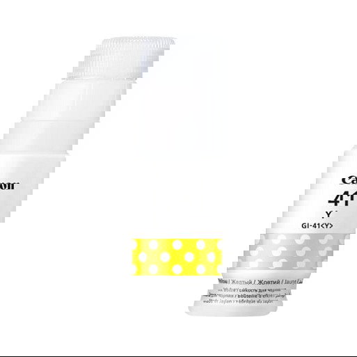 Canon GI-41Y Cartucho de Tinta Original Amarillo (70 ml), Compatible con PIXMA G2460, G3420, G3460, G1420, G2420, 7700 Páginas