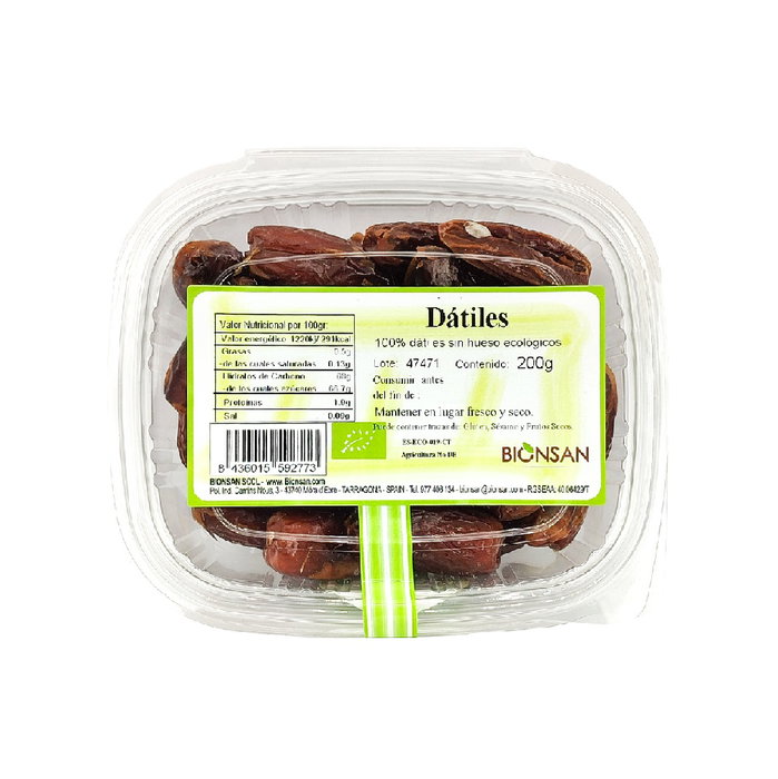 BIONSAN Dátiles sin hueso ecológicos 200 g