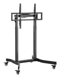 AISENS - SOPORTE DE SUELO MOTORIZADO PRO CON RUEDAS PARA MONITOR/TV 120KG DE 55-100, NEGRO