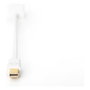 Digitus Cable Mini DisplayPort a HDMI Tipo A St/Bu 0.15m Blanco