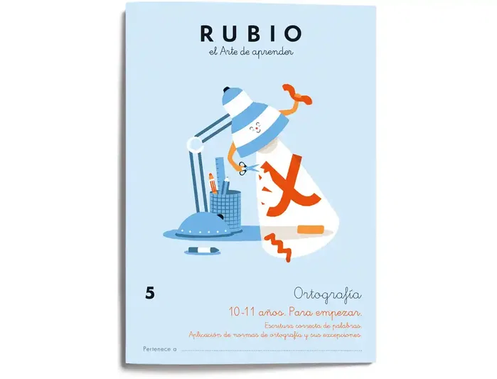 Rubio Cuaderno Ortografía 5 para Niños: Aprende Diptongos, Triptongos, Hiatos y Punto y Coma de Forma Divertida y Dinámica Rubio Cuaderno Ortografía 5 para Niños: Aprende Diptongos, Triptongos, Hiatos y Punto y Coma de Forma Divertida y Dinámica