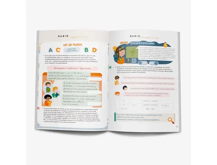 Rubio Cuaderno Ortografía 5 para Niños: Aprende Diptongos, Triptongos, Hiatos y Punto y Coma de Forma Divertida y Dinámica Rubio Cuaderno Ortografía 5 para Niños: Aprende Diptongos, Triptongos, Hiatos y Punto y Coma de Forma Divertida y Dinámica