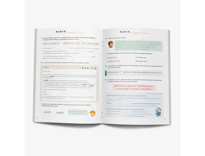 Rubio Cuaderno Ortografía 5 para Niños: Aprende Diptongos, Triptongos, Hiatos y Punto y Coma de Forma Divertida y Dinámica Rubio Cuaderno Ortografía 5 para Niños: Aprende Diptongos, Triptongos, Hiatos y Punto y Coma de Forma Divertida y Dinámica