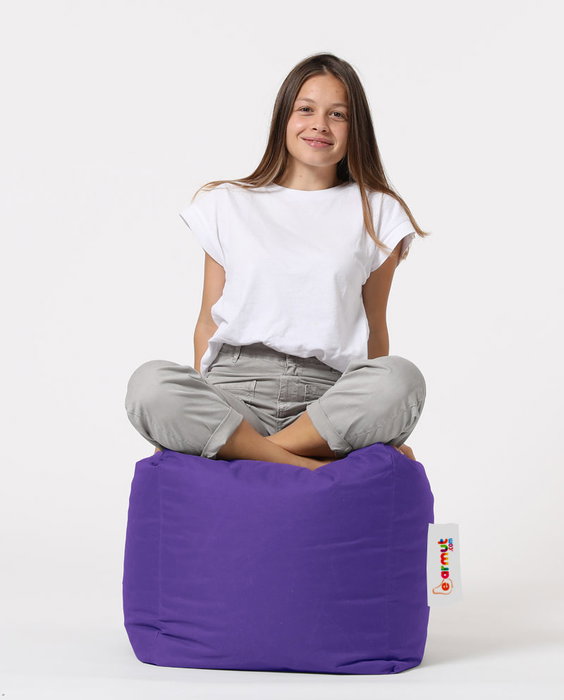 Atelier Del Sofa Pouf de Jardín Exterior Púrpura - Cómodo y Resistente a la Intemperie para Relajarse