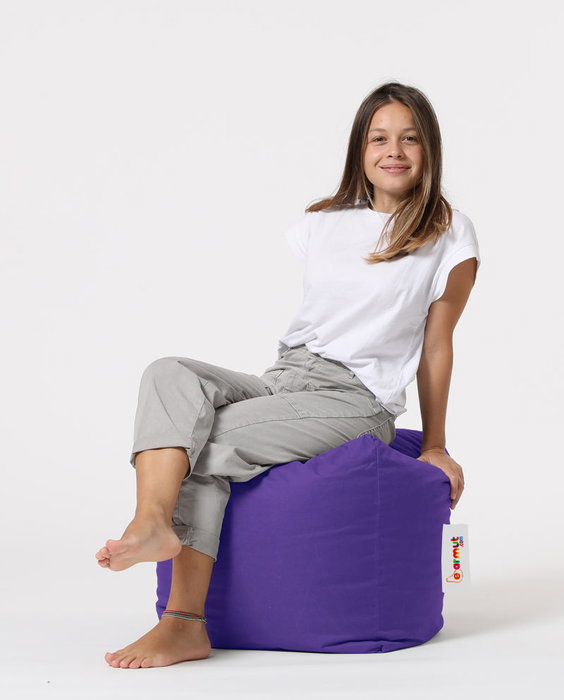 Atelier Del Sofa Pouf de Jardín Exterior Púrpura - Cómodo y Resistente a la Intemperie para Relajarse
