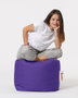 Atelier Del Sofa Pouf de Jardín Exterior Púrpura - Cómodo y Resistente a la Intemperie para Relajarse