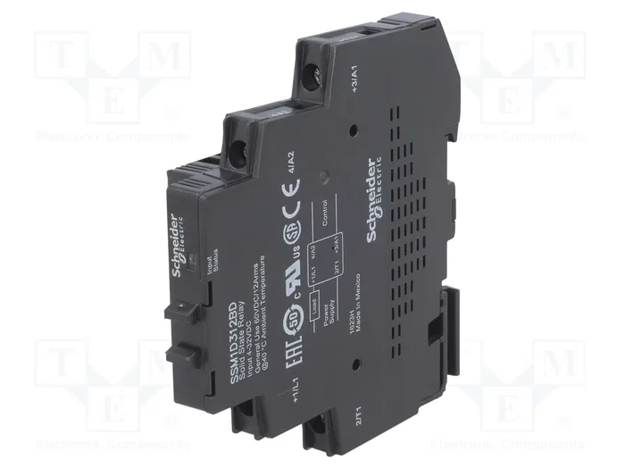 SCHNEIDER ELECTRIC Relé de estado sólido Zelio Relay 12A 1-fásico SCHNEIDER ELECTRIC Relé de estado sólido Zelio Relay 12A 1-fásico
