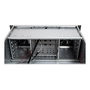Inter-Tech Chassis Servidor Rack 4U 40240, 19 pulgadas (48.3 cm), 11 Bahias 3.5", ATX/microATX/Mini-ITX, 4 Ventiladores Incluidos, Color Negro/Gris