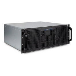 Inter-Tech Chassis Servidor Rack 4U 40240, 19 pulgadas (48.3 cm), 11 Bahias 3.5", ATX/microATX/Mini-ITX, 4 Ventiladores Incluidos, Color Negro/Gris