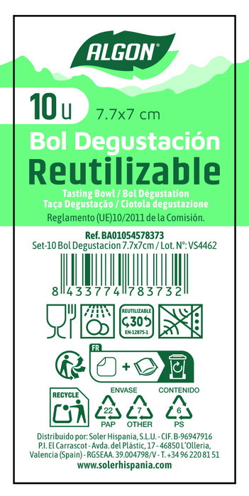 Inde Set de 24 Bowls de Degustación de Vidrio, 7,7 cm de Diámetro x 7 cm de Alto Inde Set de 24 Bowls de Degustación de Vidrio, 7,7 cm de Diámetro x 7 cm de Alto