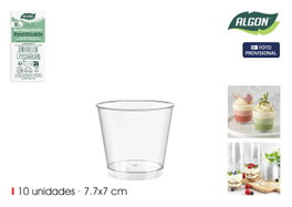 Inde Set de 24 Bowls de Degustación de Vidrio, 7,7 cm de Diámetro x 7 cm de Alto