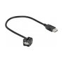 DeLOCK Módulo Keystone USB 2.0 A hembra 250° negro con cable
