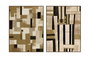 DKD Home Decor Cuadro Lienzo PS 90x4x120 Moderno Relieve Surtido de 2