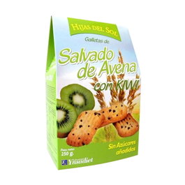 Hijas Del Sol Galletas De Salvado De Avena Con Kiwi, Sin Azúcares Añadidos, Fuente de Fibra, 250g