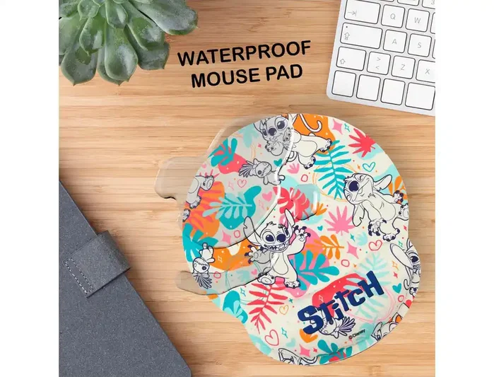Wondee Alfombrilla para ratón ergonómica Lilo & Stitch con reposamuñecas de gel Wondee Alfombrilla para ratón ergonómica Lilo & Stitch con reposamuñecas de gel