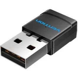 Vention Adaptador WiFi USB KDSB0 433Mbps Dual Band 5G/2.4G Plug and Play Negro
