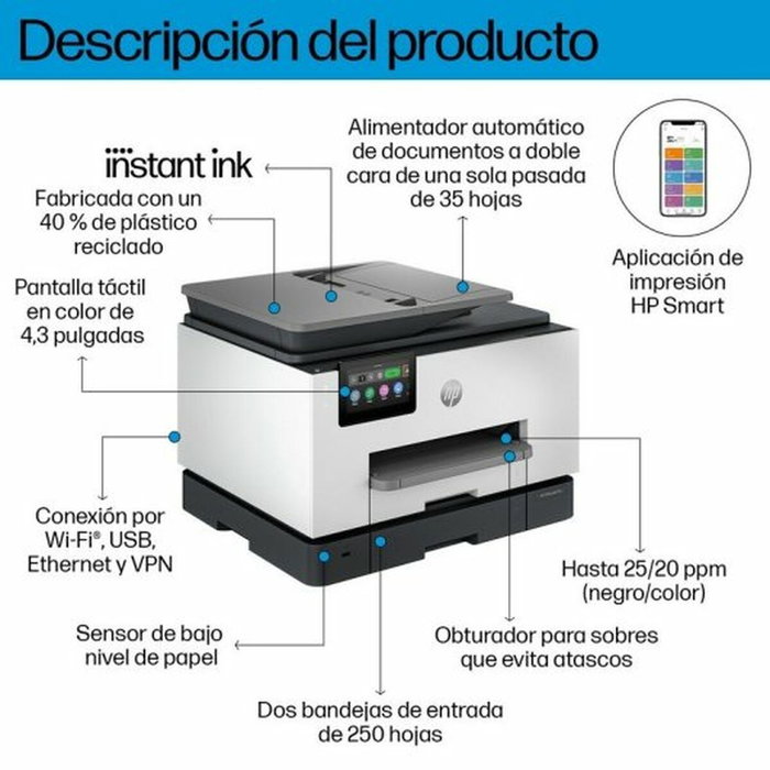 HP OfficeJet Pro 9132e Multifunción Inkjet