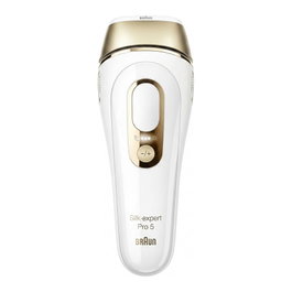 Braun PL5267 Silk-expert Pro 5 Depilador IPL Luz Pulsada Intensa Blanco y Dorado