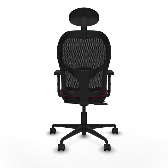 PIQUERAS Y CRESPO Silla de oficina Jorquera con mecanismo Sincro/Traslack, Granate y Negro PIQUERAS Y CRESPO Silla de oficina Jorquera con mecanismo Sincro/Traslack, Granate y Negro