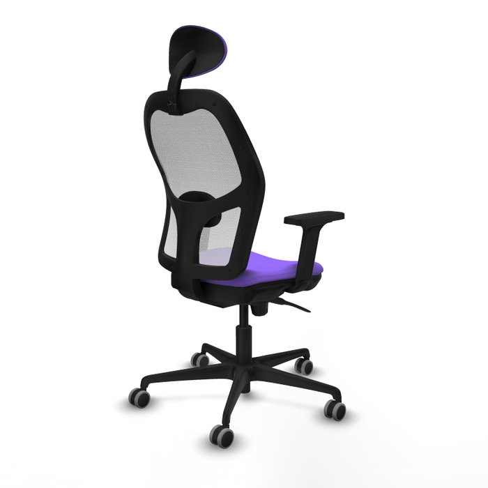 PIQUERAS Y CRESPO Silla de oficina Jorquera Lila y Blanco