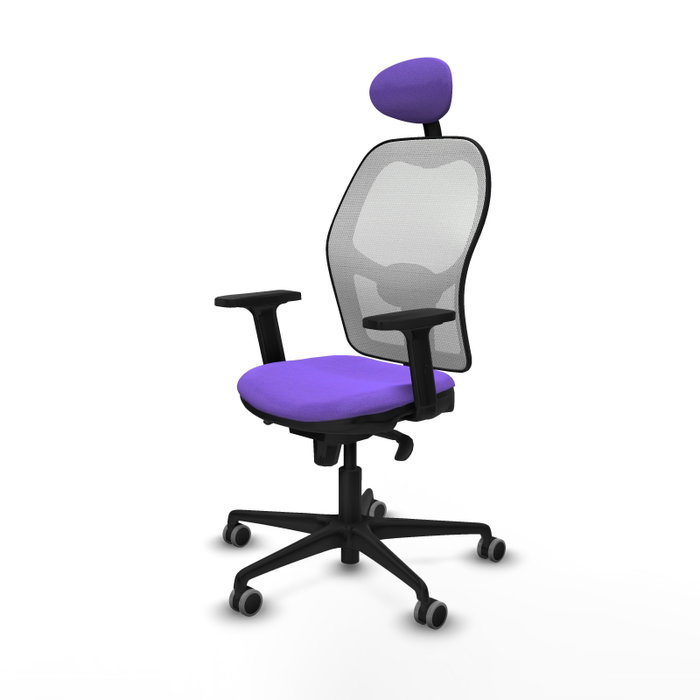 PIQUERAS Y CRESPO Silla de oficina Jorquera Lila y Blanco