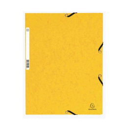 Exacompta Carpeta Nature Future con gomas y 3 solapas amarillo