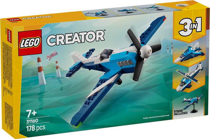 LEGO Creator 3-in-1 Aeronave: Avión de Carreras 31160 LEGO Creator 3-in-1 Aeronave: Avión de Carreras 31160