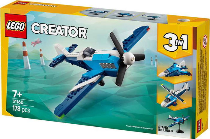 LEGO Creator 3-in-1 Aeronave: Avión de Carreras 31160 LEGO Creator 3-in-1 Aeronave: Avión de Carreras 31160