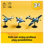 Lego 31160 Avión 3 en 1: Avión de Carreras - Set de Construcción para Niños de 7 Años