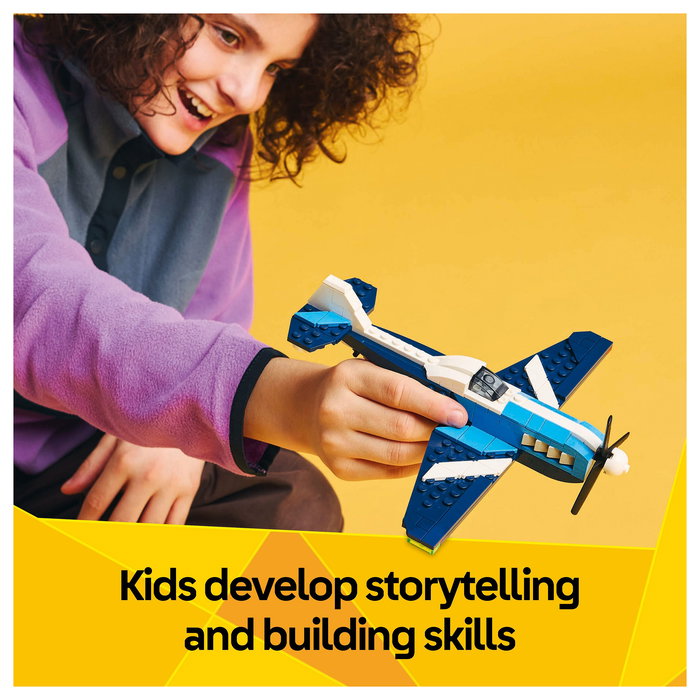 Lego 31160 Avión 3 en 1: Avión de Carreras - Set de Construcción para Niños de 7 Años