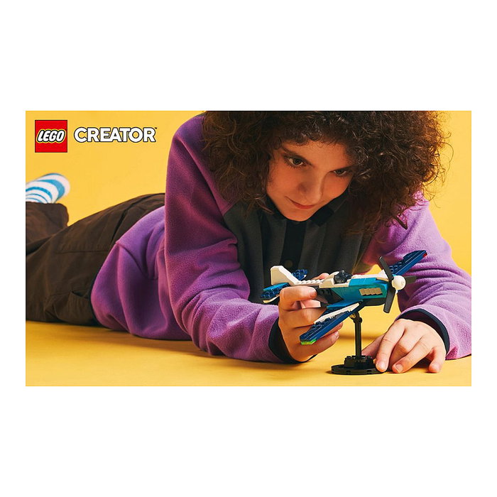 Lego 31160 Avión 3 en 1: Avión de Carreras - Set de Construcción para Niños de 7 Años