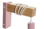 DKD Home Decor Lámpara de Aplique de Pared Metal y Madera E27 Surtida