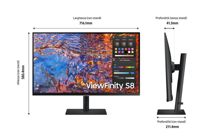 Monitor Samsung LS32B800PXUXEN 4K Ultra HD 32" 60 Hz