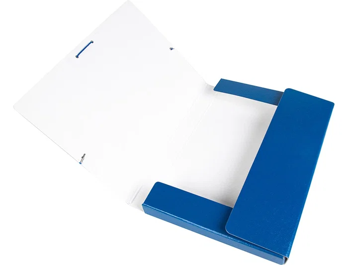 Liderpapel Carpeta Proyectos Folio Lomo 30mm Cartón Gofrado Azul