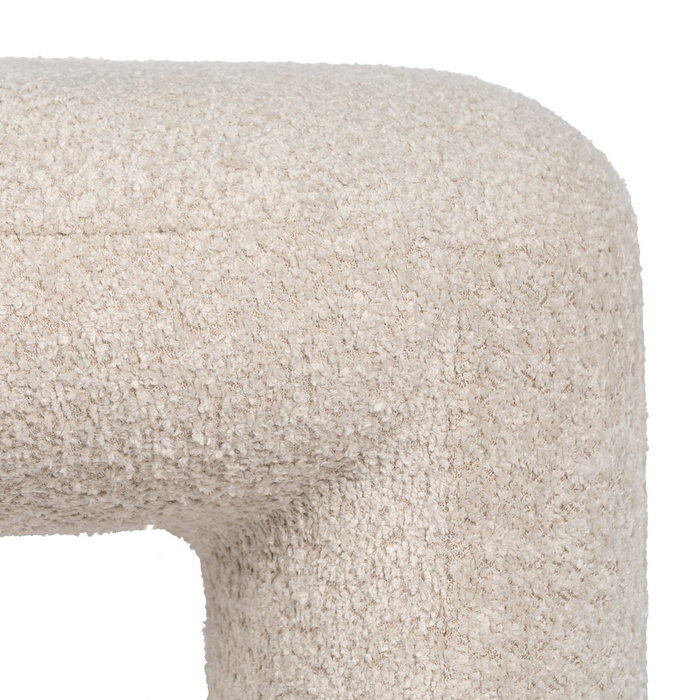 Banqueta Beige Tejido Salón 110 X 45 X 40 cm