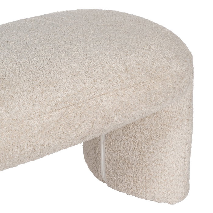 Banqueta Beige Tejido Salón 110 X 45 X 40 cm